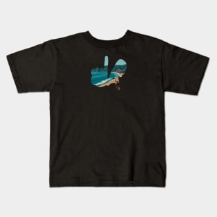 Medium LA Hands, Beach v2 Kids T-Shirt